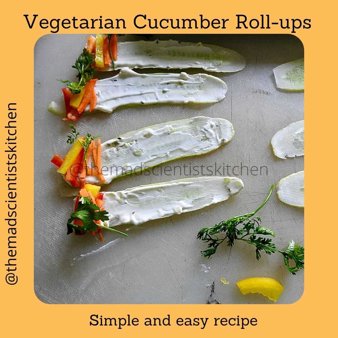 Making these simple Cucumber Roll-ups is easy and yet yum