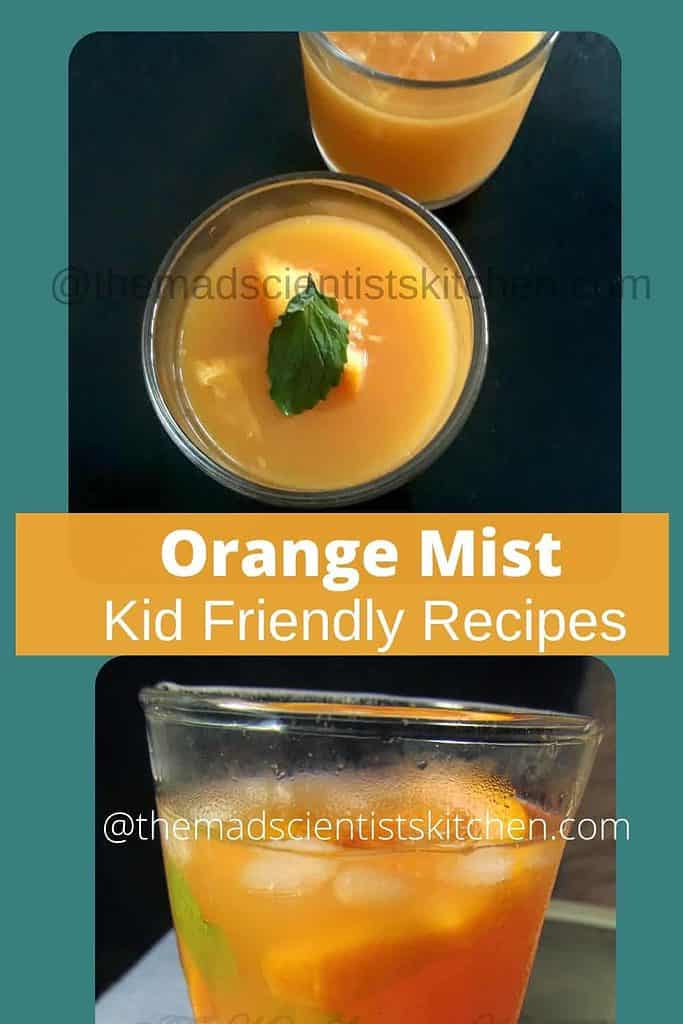 Simple, delicious and thirst quenching Orange Mist Mocktail