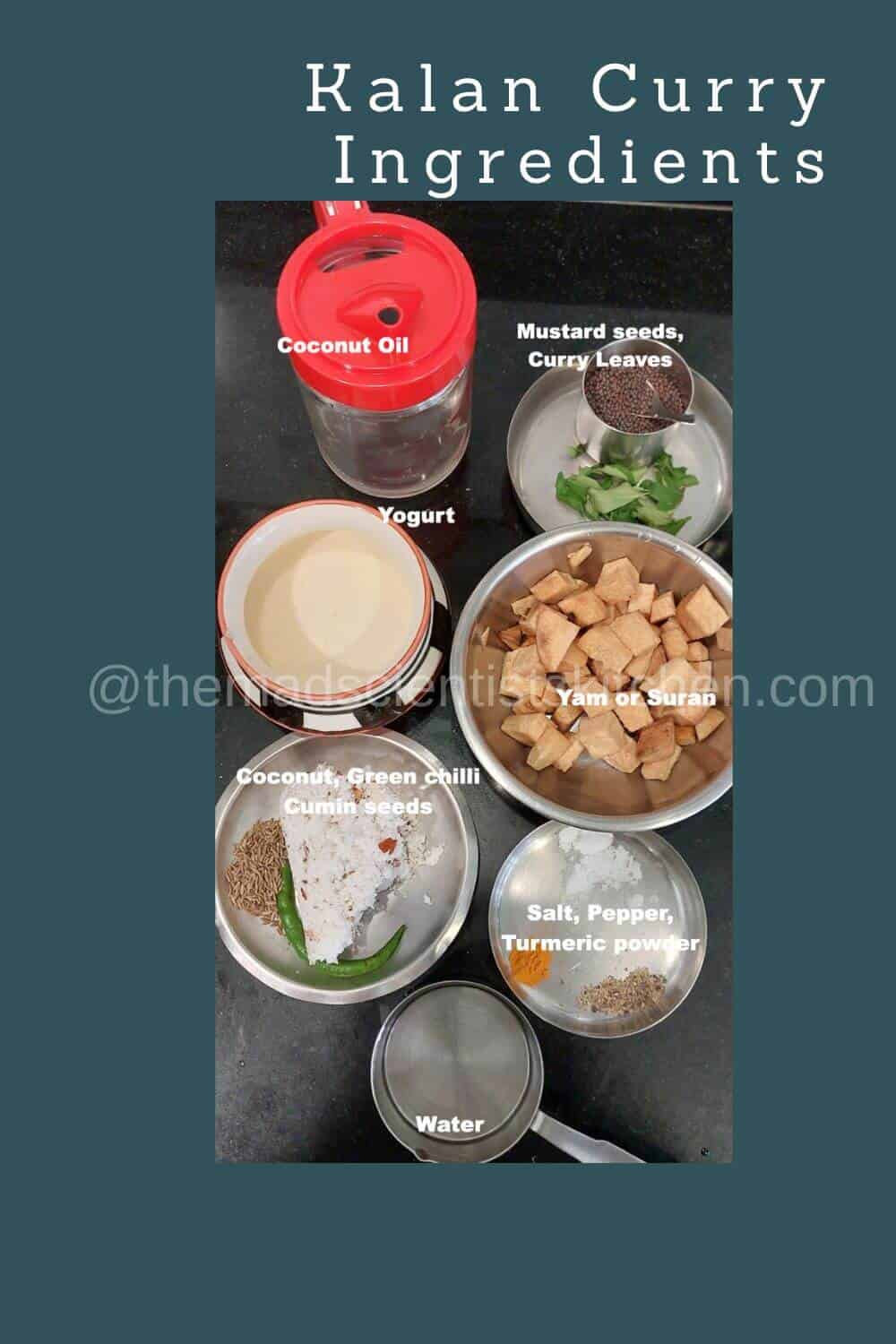These are my ingredients for Kalan Curry.