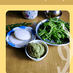 Ridge gourd peels chutney served with idli