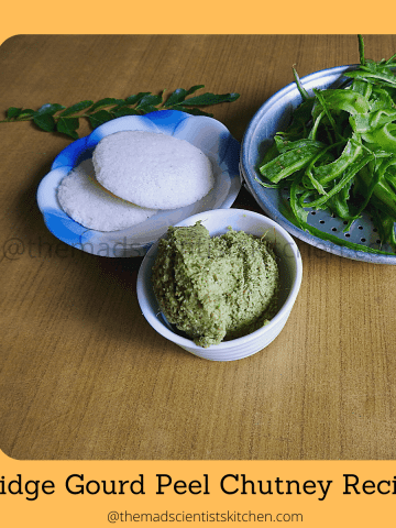 Ridge Gourd Peel Chutney Recipe