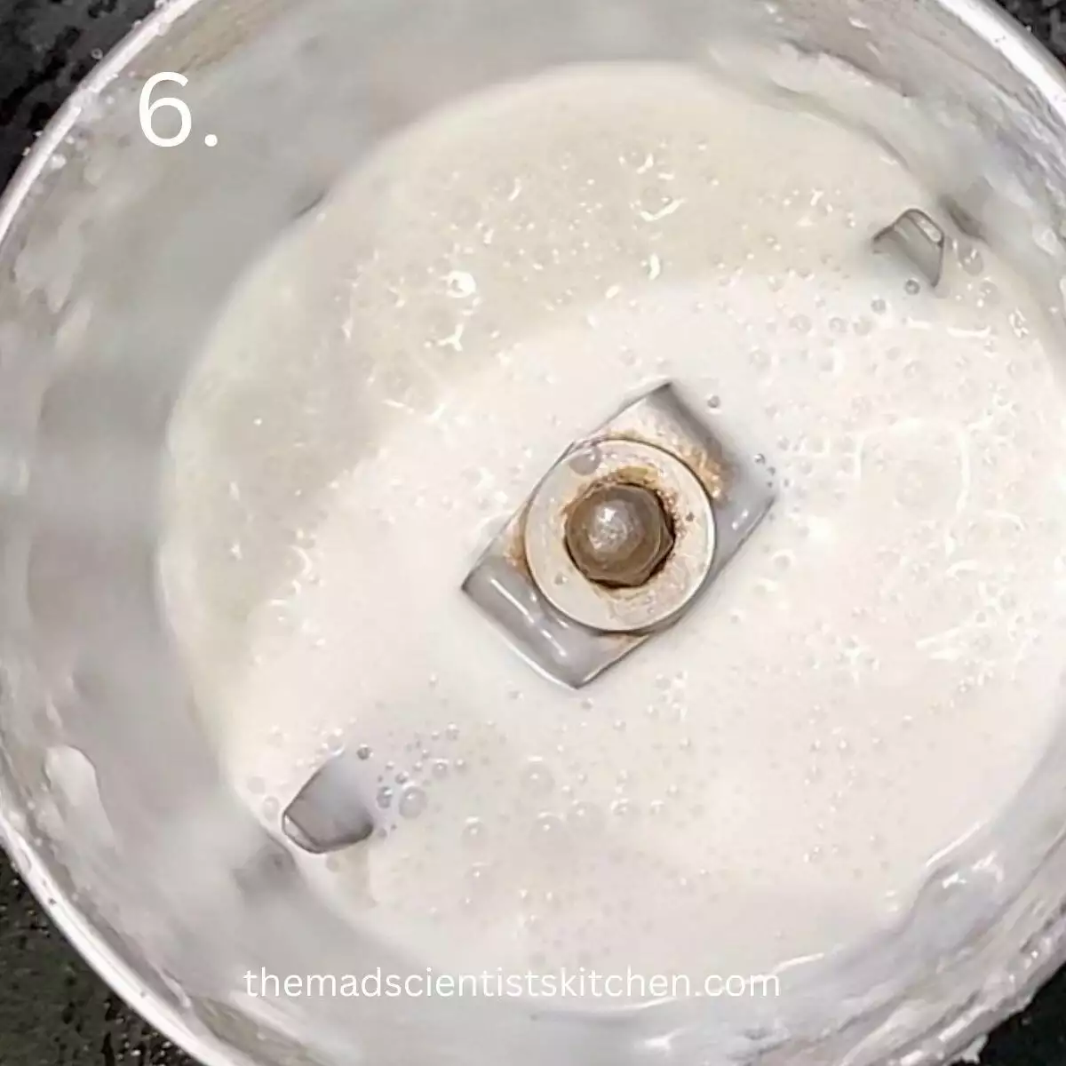Blend yogurt smooth