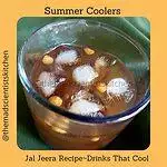 My glass of Jal Jeera, a summer drink