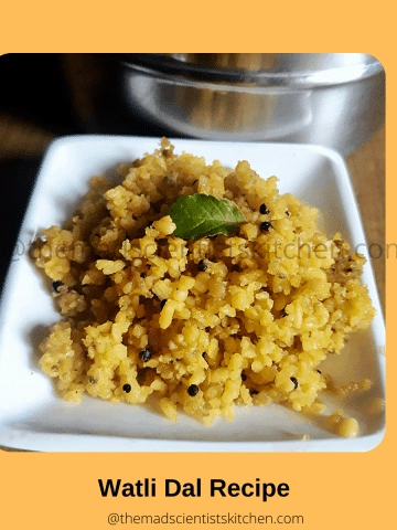 This Padwa I made this easy Vati Dal recipe for a snack.