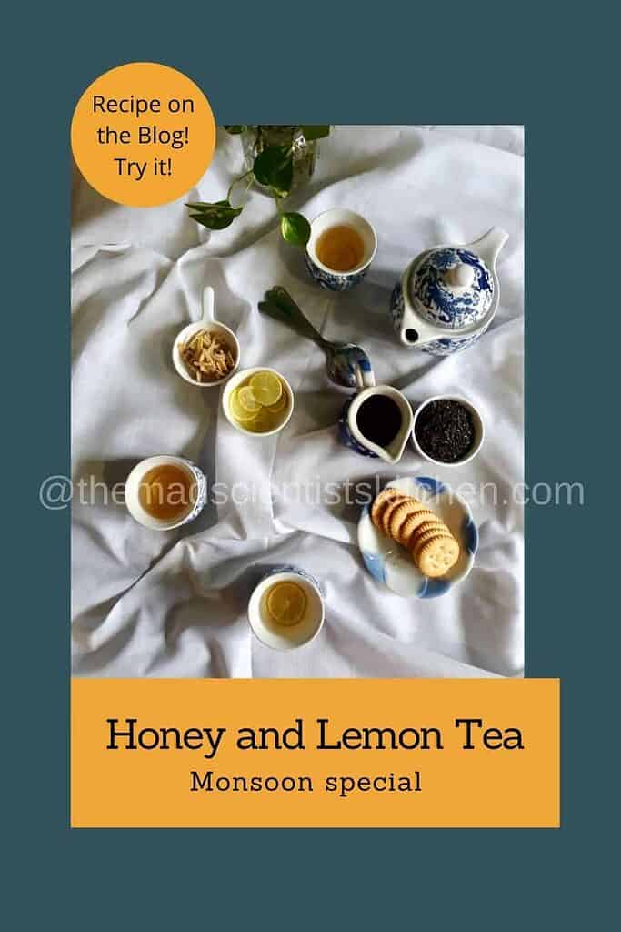 Party way with a soothing honey lemon tea