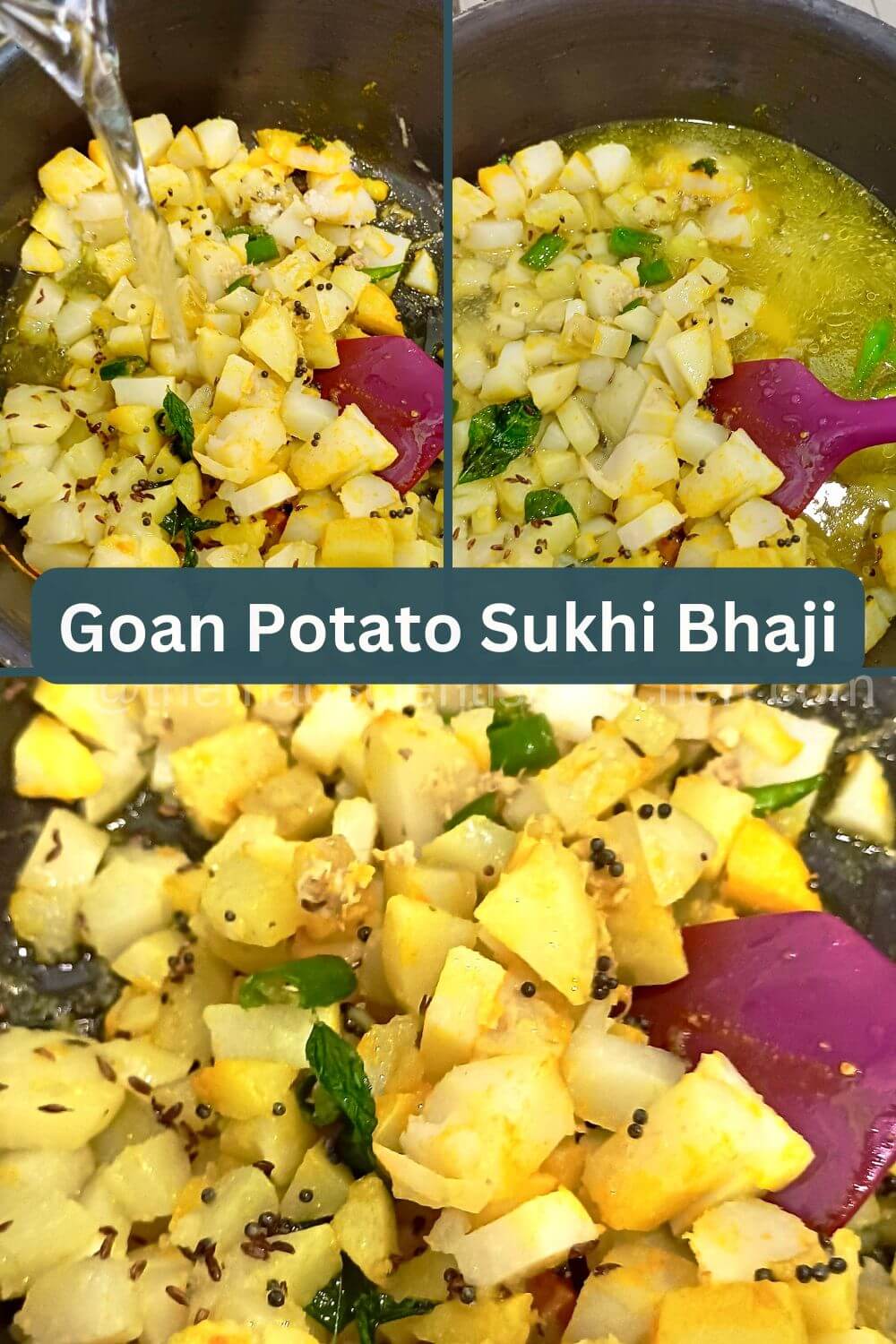 making goan sukhi bhaji step 3