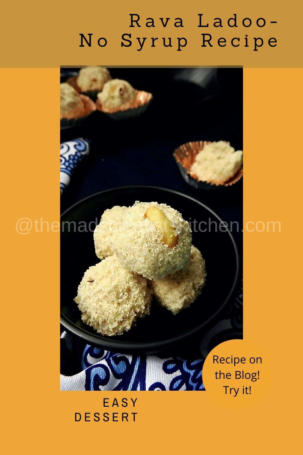 rava laddu as a sweet treat