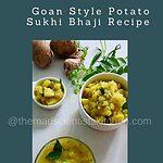 Goan satvik vegetable a delicious Sukhi Bhaji.