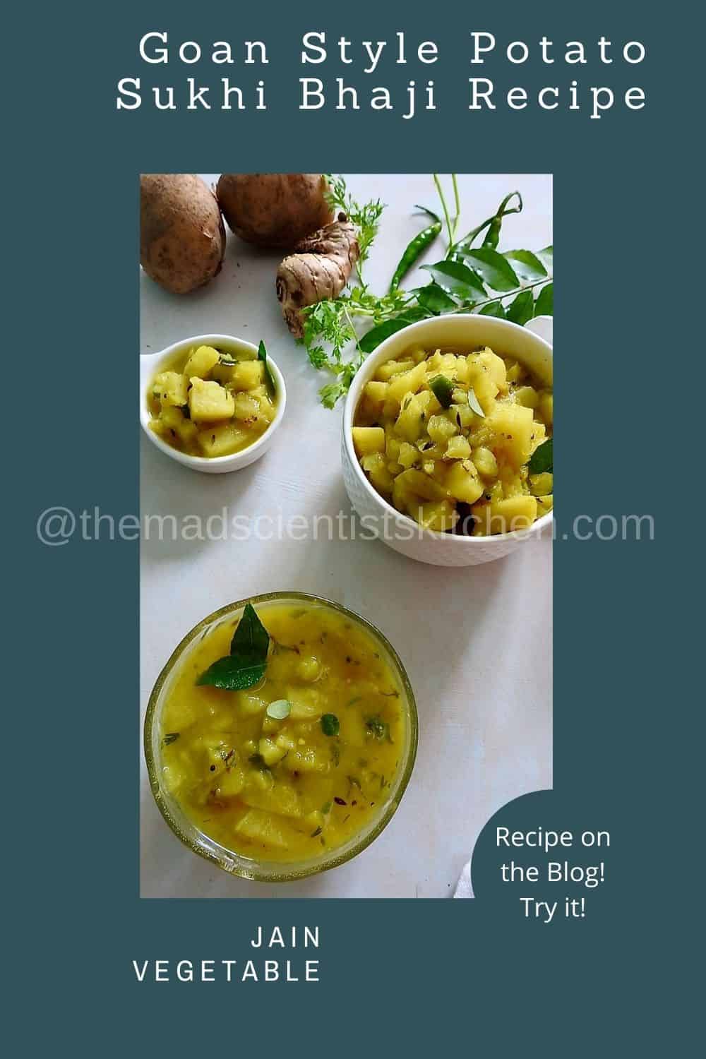 Goan satvik vegetable a delicious Sukhi Bhaji.