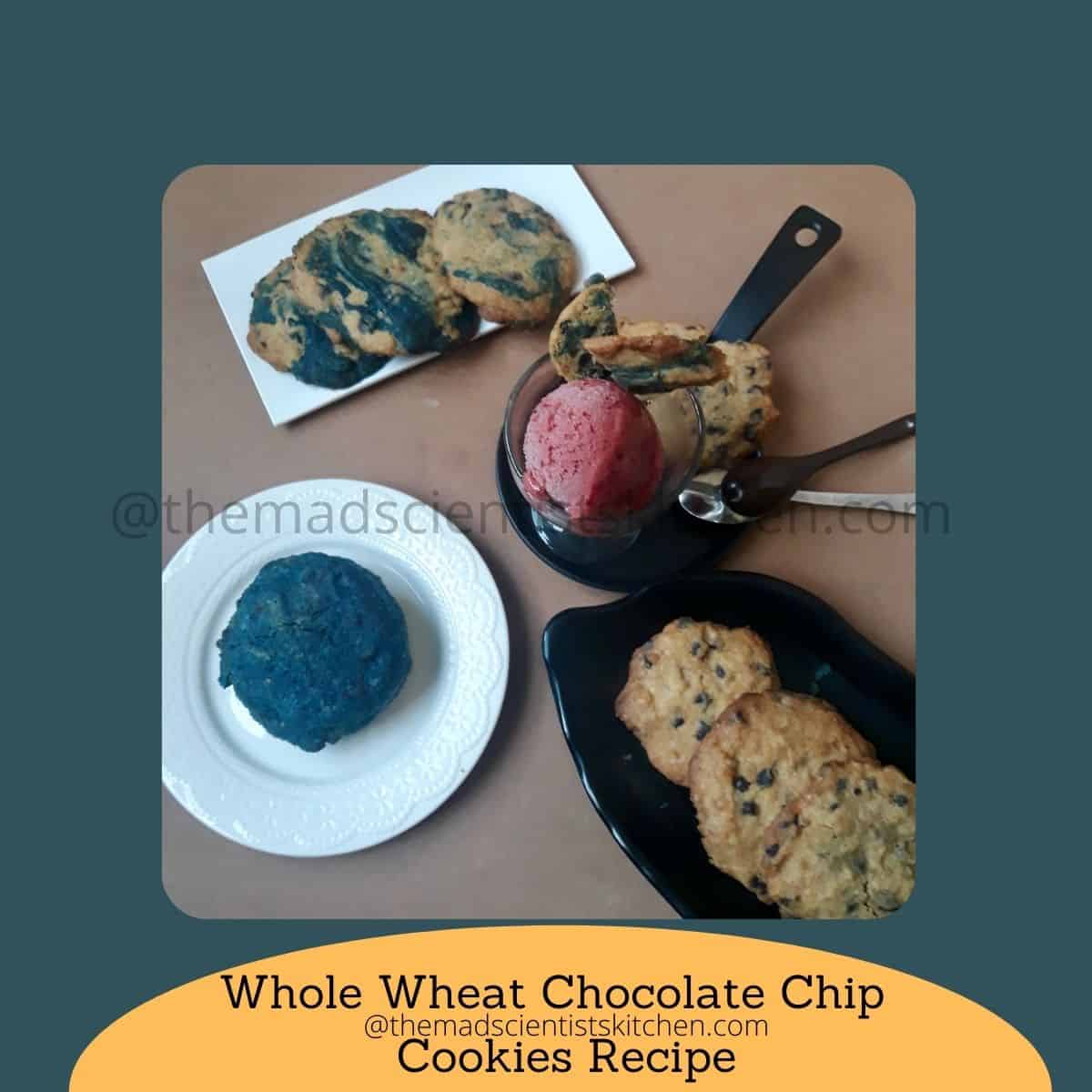 Whole wheat Chocolate chip cookies Recipe