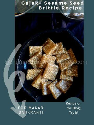 Lohri special Gajak, Sesame Seed Brittle ready to be served