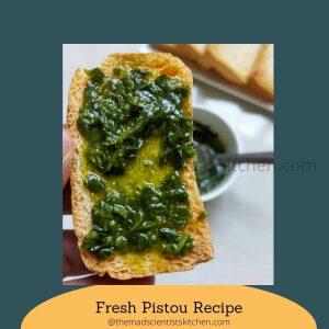 Classic Pistou sauce and toast