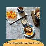 A portion of sticky mango rice