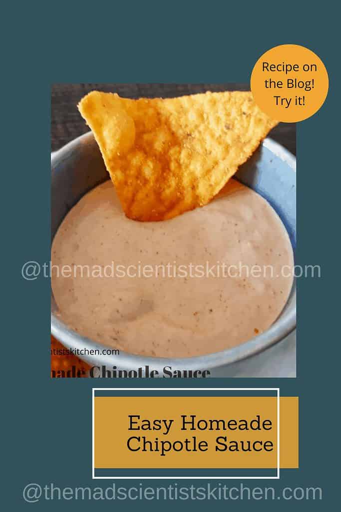 Homemade Chipotle Sauce Recipe with Nachos and movies