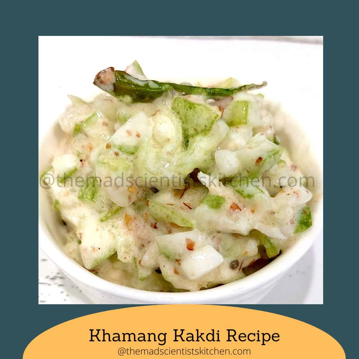 Cucumber salad made with curd and roasted peanuts