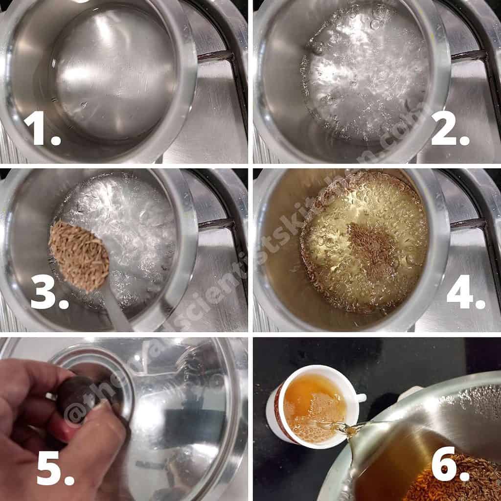 how I make cumin water
