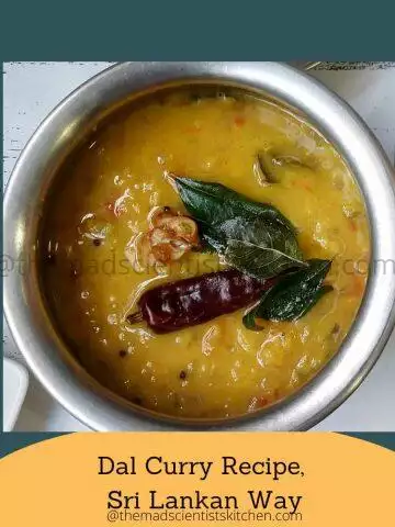Dal Curry Recipe,Sri Lanka