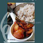 Brinjal pickle or Batu Moju in Sinhalese is an eggplant relish a must-have on a festive table in Sri Lanka.