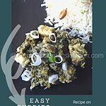 Qorma–e-Sabzi, Spinach Stew is an Afghan preparation which I have made with cottage cheese