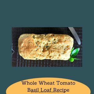 A simple and delicious bread with tomatoes and fresh basil