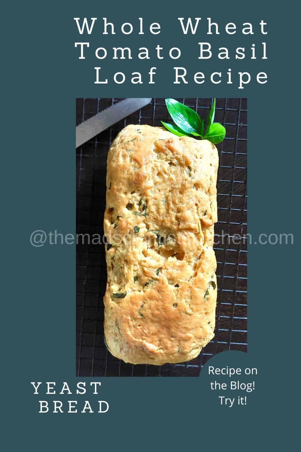 A bread that tastes wonderfully delicious. Uses fresh basil and sun-dried tomatoes for flavouring.