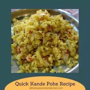 Quick Kande and Batate Pohe Recipe