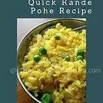 Breakfast with delicious Kande Pohe with green peas