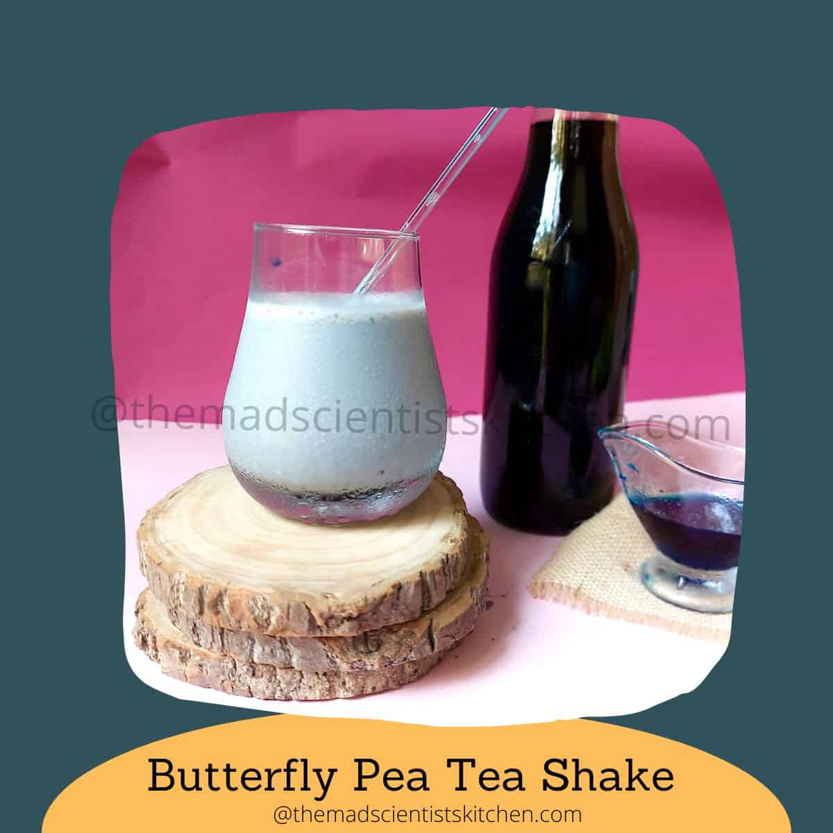 I made some Butterfly Pea Tea Shake to chill with my family and friends. Will you try it?