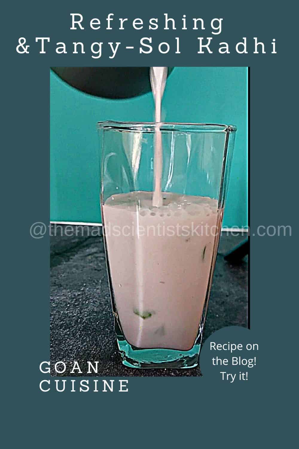 Summer heat is killing so enjoy some Kokum Kadhi today.