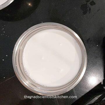The second extract of coconut milk.