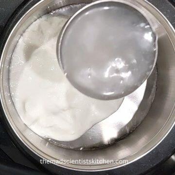 Yogurt and water to make buttermilk