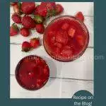 Simple easy and delicious Strawberry Sauce ready as a topping.
