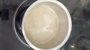 Boiling water with ginger for Indian Milk tea