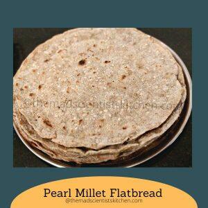 A stack of Bajra Roti, showcasing the gluten-free goodness of pearl millet flour