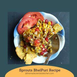 Mouthwatering Sprouts BhelPuri: A vibrant medley of colours and flavours