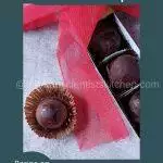 Homemade chocolate balls chilled and ready for gifting