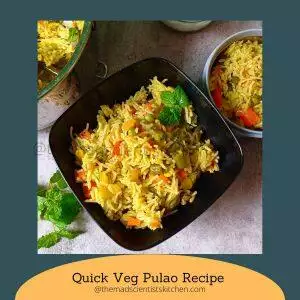 quick veg pulao