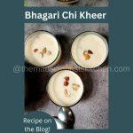 Serving of bhagari chi kheer ready for us to enjoy