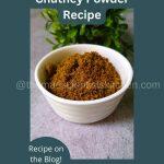 Drumstick or Moringa Leaves Chutney Powder awaiting the steaming hot idli today
