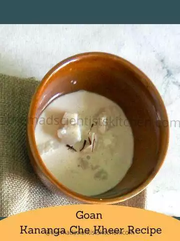 Serving Goan Kananga che Kheer