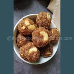 Finished Maledi a laddoo made from leftover chapatis.