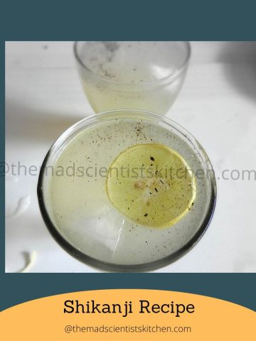 Shikanji, lemonade served just to beat the heat.