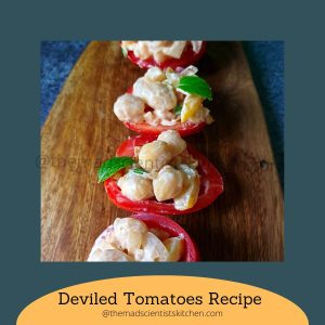A delicious Deviled Tomatoes is the perfect recipe for parties, Easter, Brunches as a vegetarian appetizer