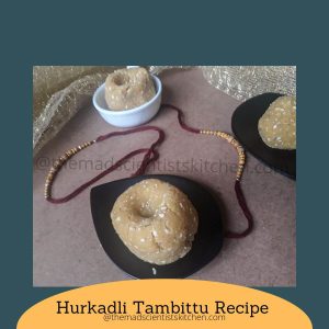 Hurkadli Tambittu ladoos remins me of Nag Panchami.