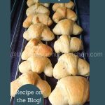 As these paneer crescent rolls are cooling on the rack you cannot resist the aroma of freshly baked bread.