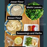 Your ingredients for methi vadi