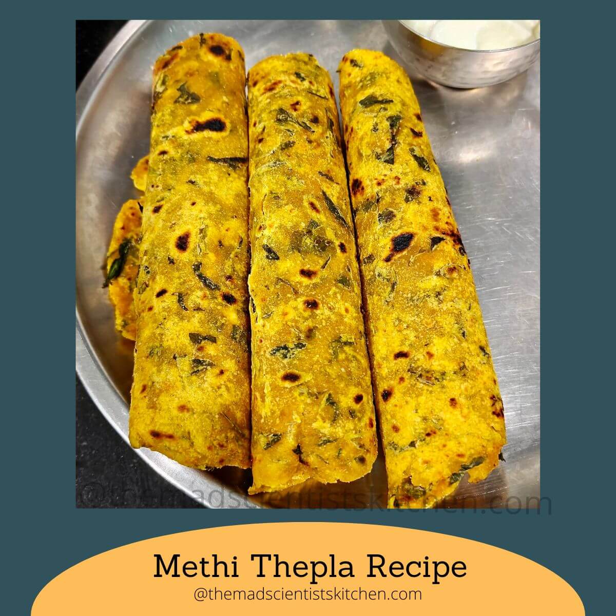 Freshly cooked Methi Thepla the perfect way to consume fresh methi!