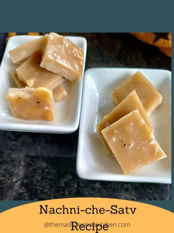 a portion of nachni che satv served