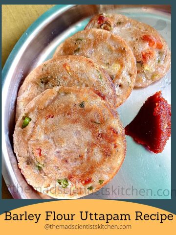 barley flour uttapam recipe