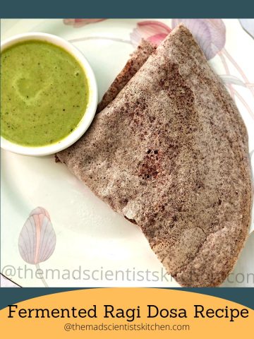 fermented ragi dosa recipe 1